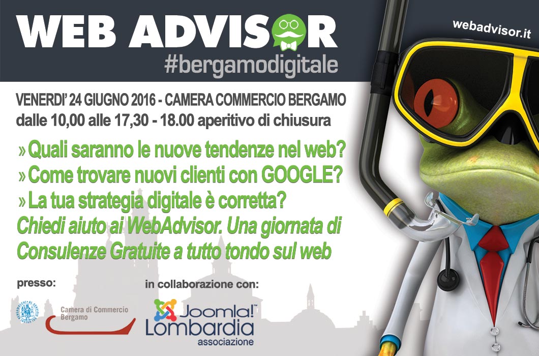 Webadvisor a Bergamo giugno 2016