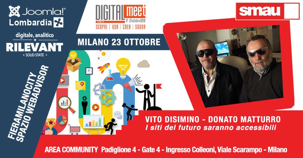 i siti del futuro saranno accessibili a SMAU 2018 