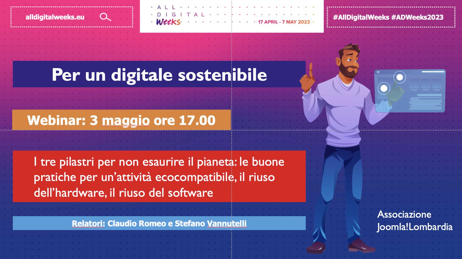 Per un digitale sostenibile: Webinar All Digital Weeks