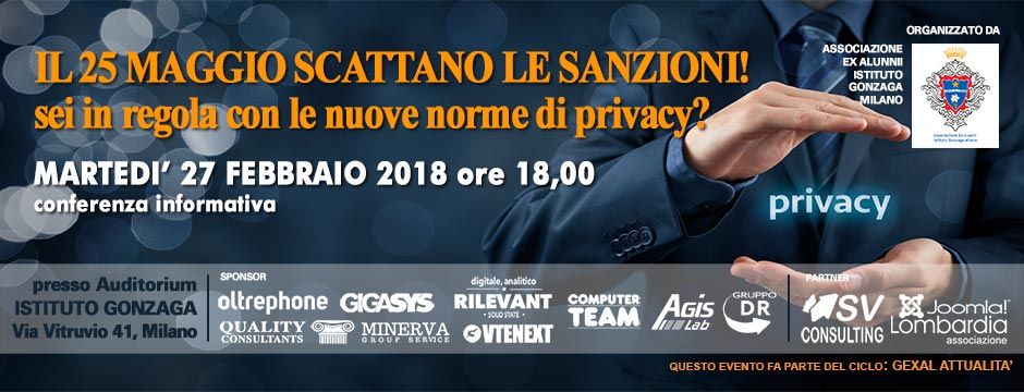 GDPR nuova legge sulla privacy