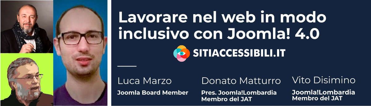 Joomla! 4 all'Accessibility Days 2021